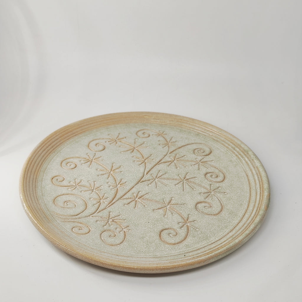 InnovaTon Geschirrset 16teilig handggemacht mit Linien Gravur