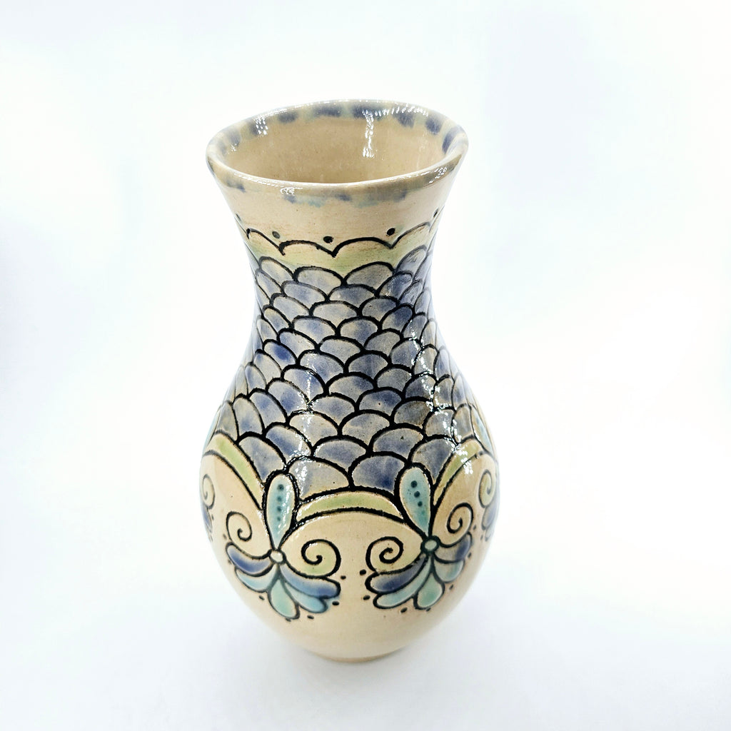 TradiTON Vase - bunt mit historischem Dekor