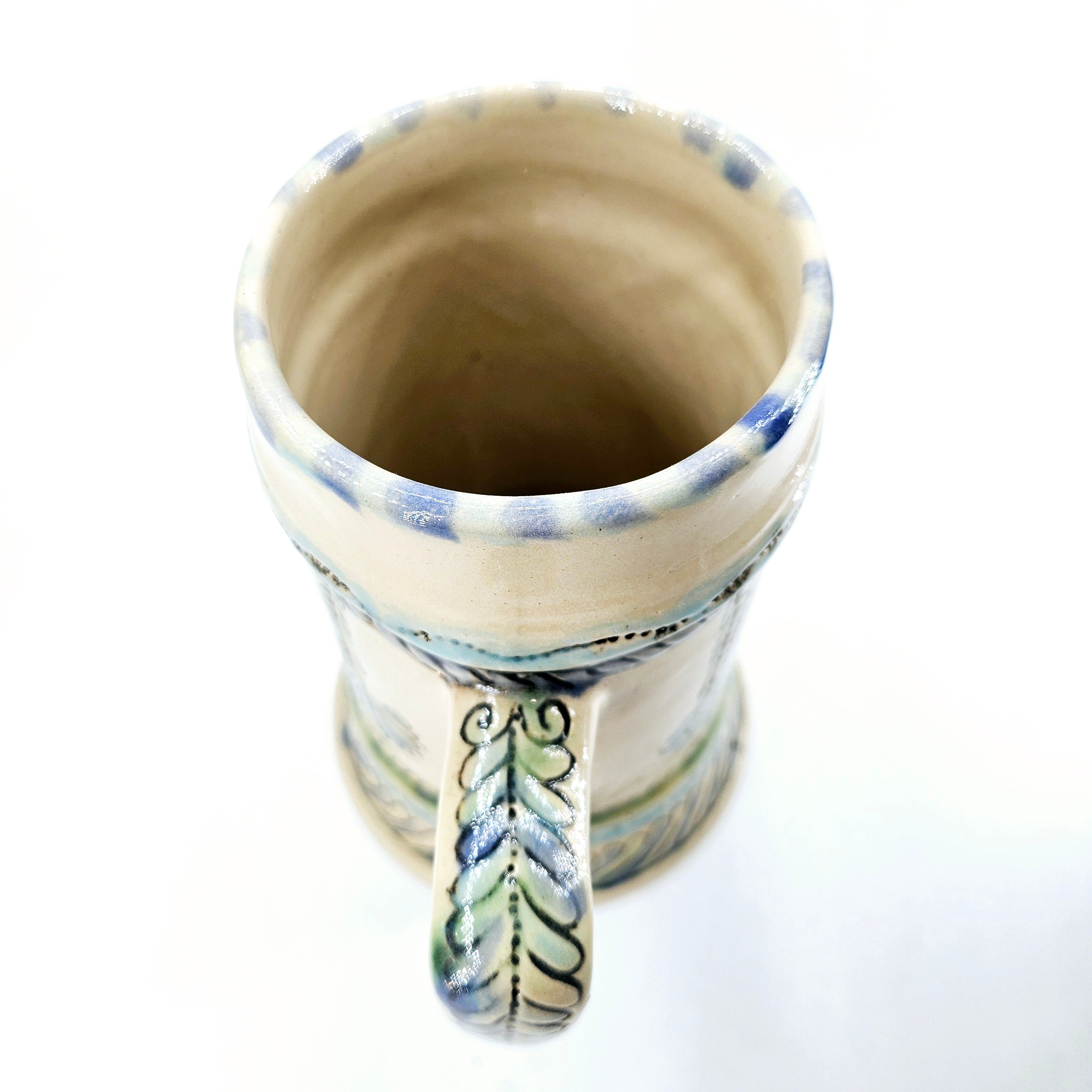 TradiTon Bierkrug bunt mit historischem Dekor