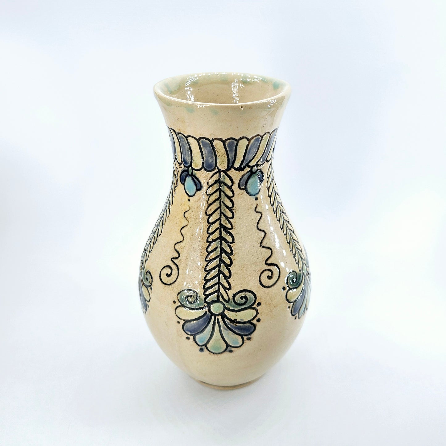 TradiTON Vase - bunt mit historischem Dekor