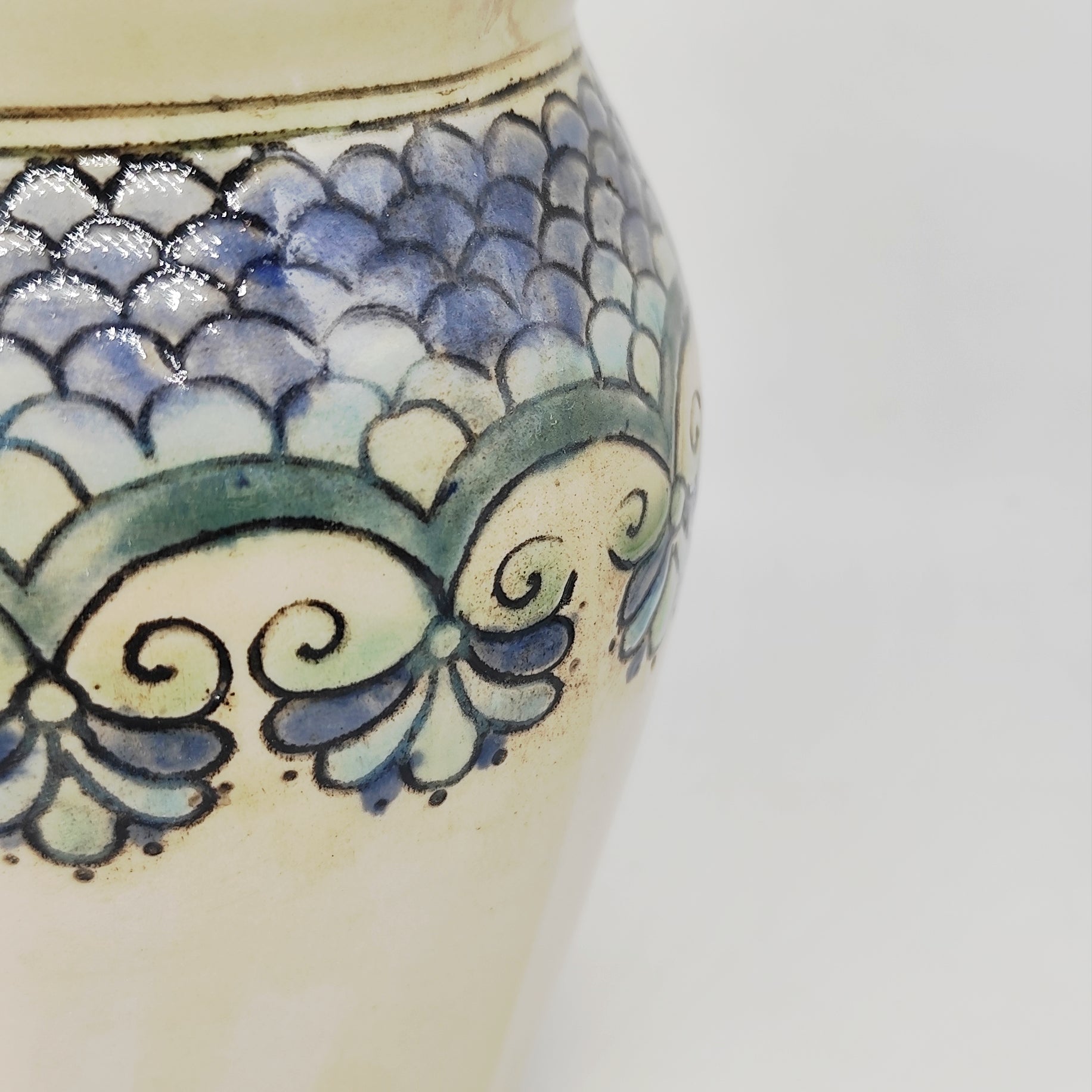 TradiTon Vase groß handgemacht mit historischem Dekor