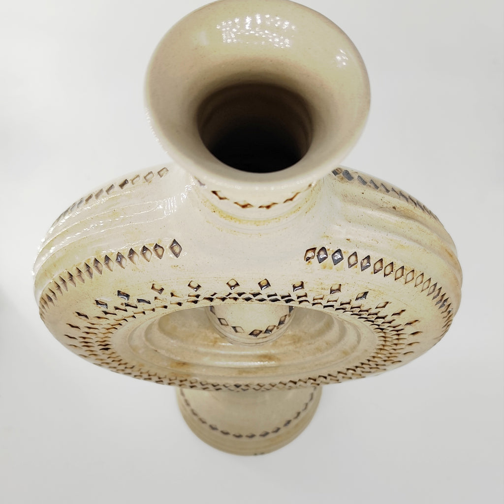 TradiTon Vase groß mit historischen Dekor Rhomben