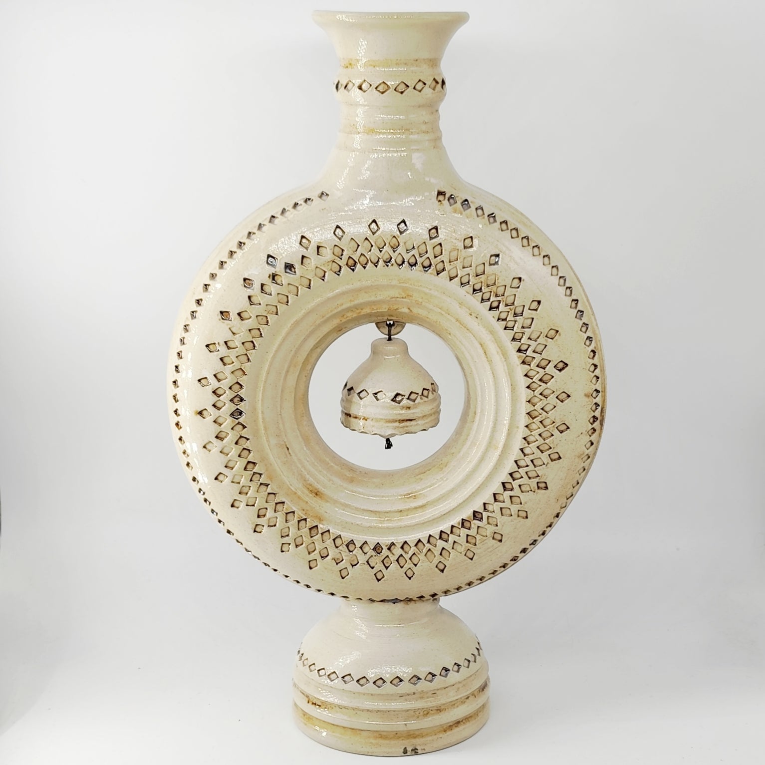 TradiTon Vase groß mit historischen Dekor Rhomben